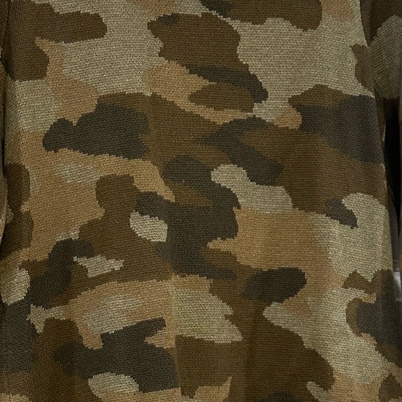 Isaac Mizrahi Brown and Green Cardigan Sweater - Picture 7 of 7